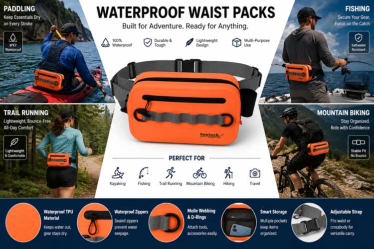 アウトドア ブランド向け OEM 防水ウエスト パック